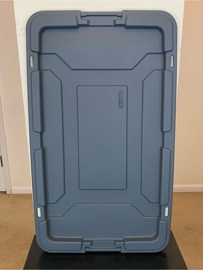 Sterilite Grey 35.5” x 21” Stackable Storage Tote Locking Lid ONLY Rectangular